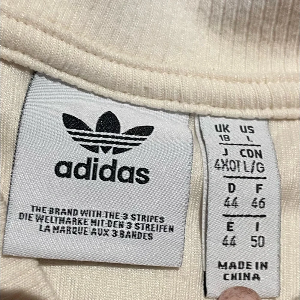 ADIDAS RETRO LUXURY CROPPED LONG SLEEVE TEE Size L - Picture 5 of 12